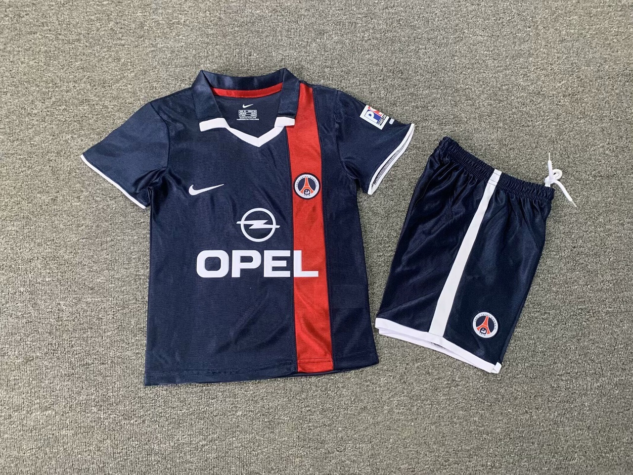 Kids-Paris St Germain 01/02 Home Soccer Jersey